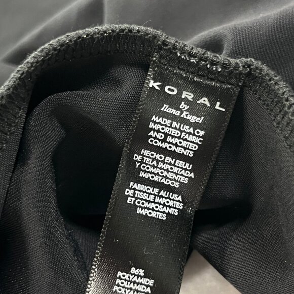 KORAL Activewear Womens XS Outlaw Blackout Long Sleeve Mock Neck Crop Top EUC - Picture 11 of 16